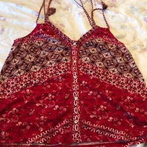 LUCKYBRAND NWOT strappy floral bandana top